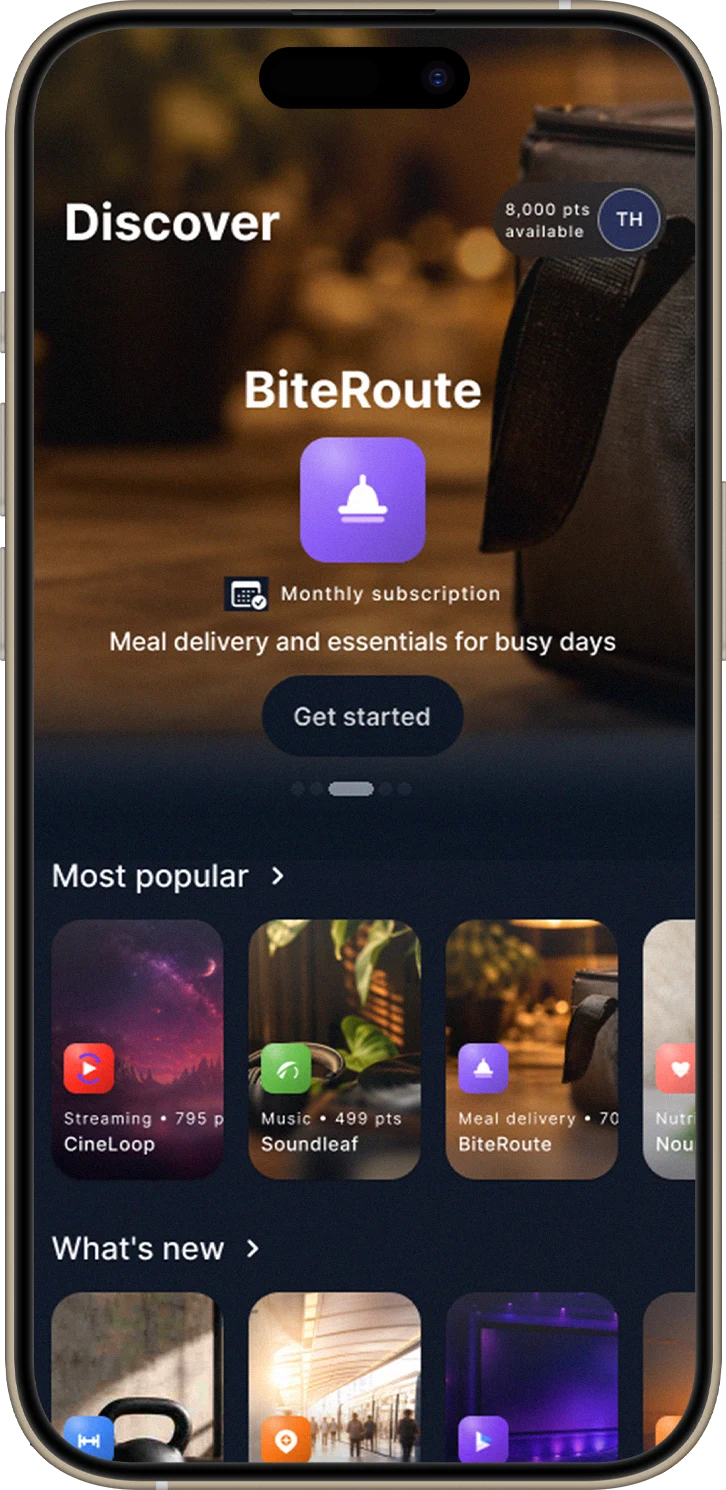 Approved Fufild Discover experience on a phone